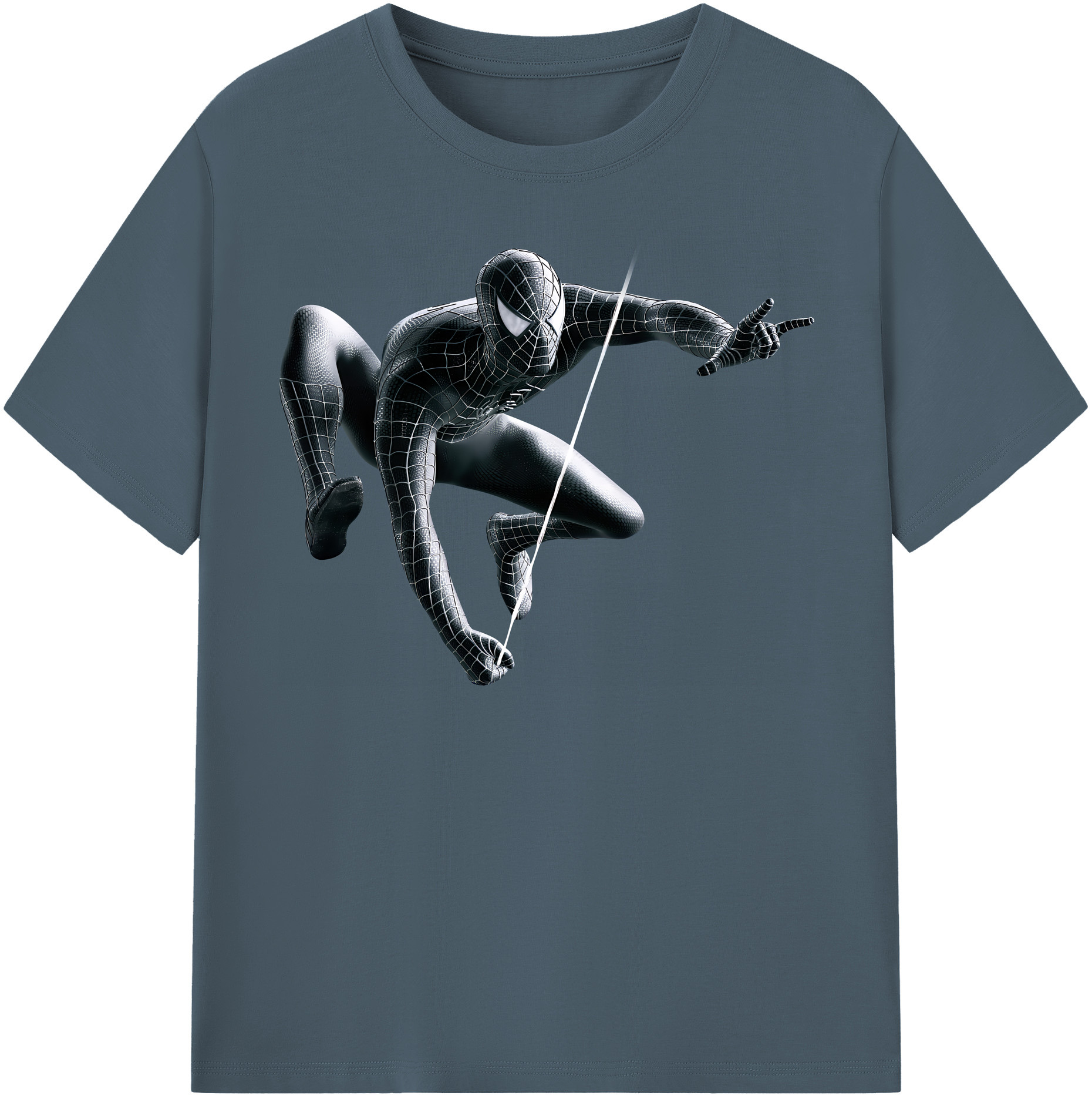 （画像用） Spider Man スパイダーマン 綿100％半袖Tシャツ（フロントプリント）